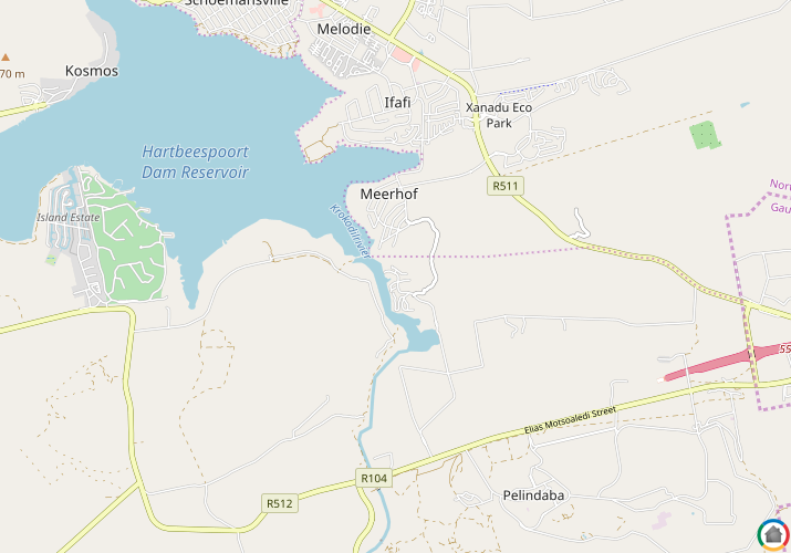 Map location of Port D Afrique